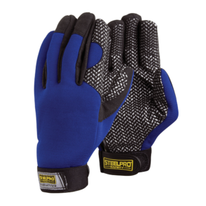 GUANTE STEELPRO ANTIDESLIZANTES AZUL