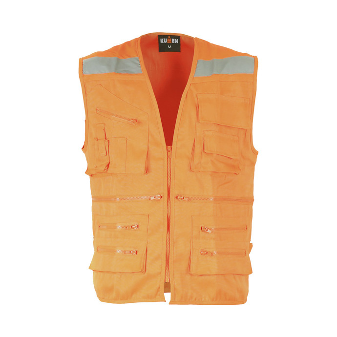 CHALECO GEOLOGO CANVAS NARANJO MARCA KUMEN